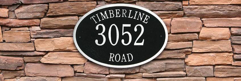 address plaques
